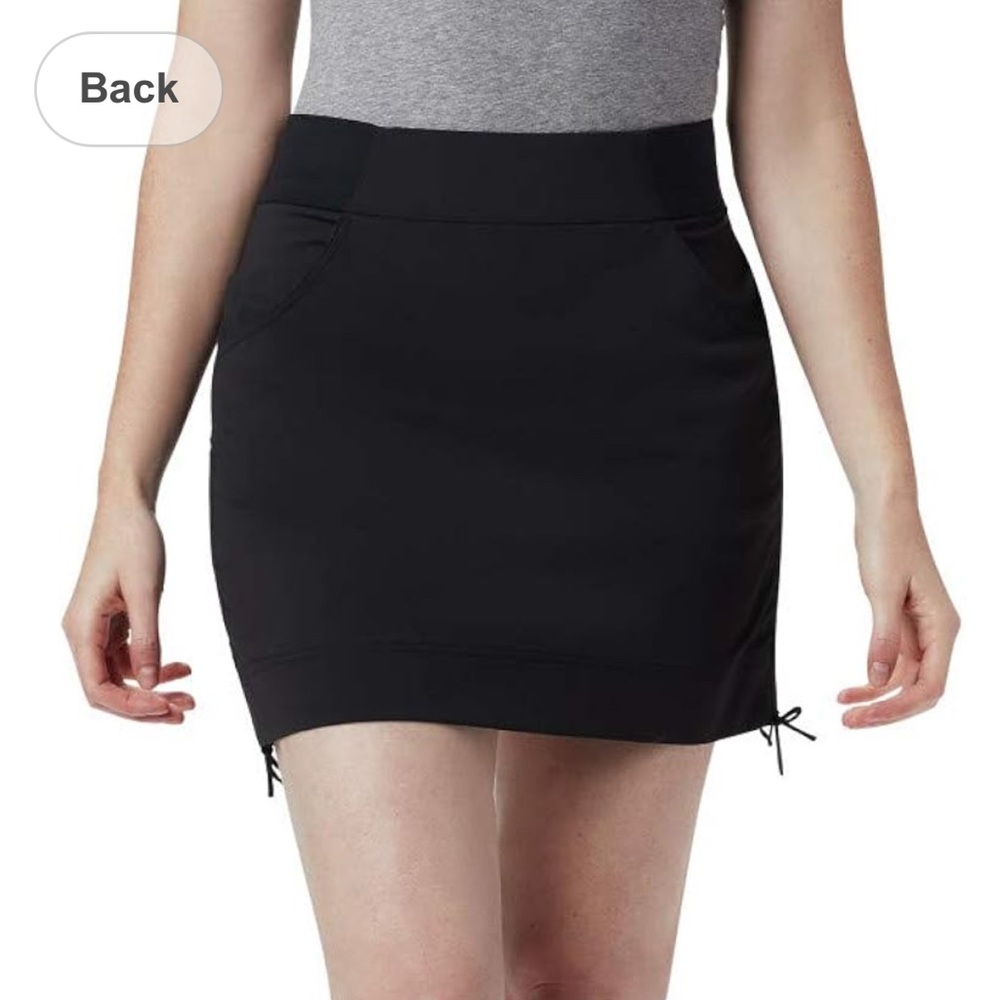 Columbia Black Anytime Casual Skort with UPF 50 Fabric